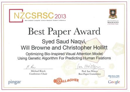 Sauds best paper award